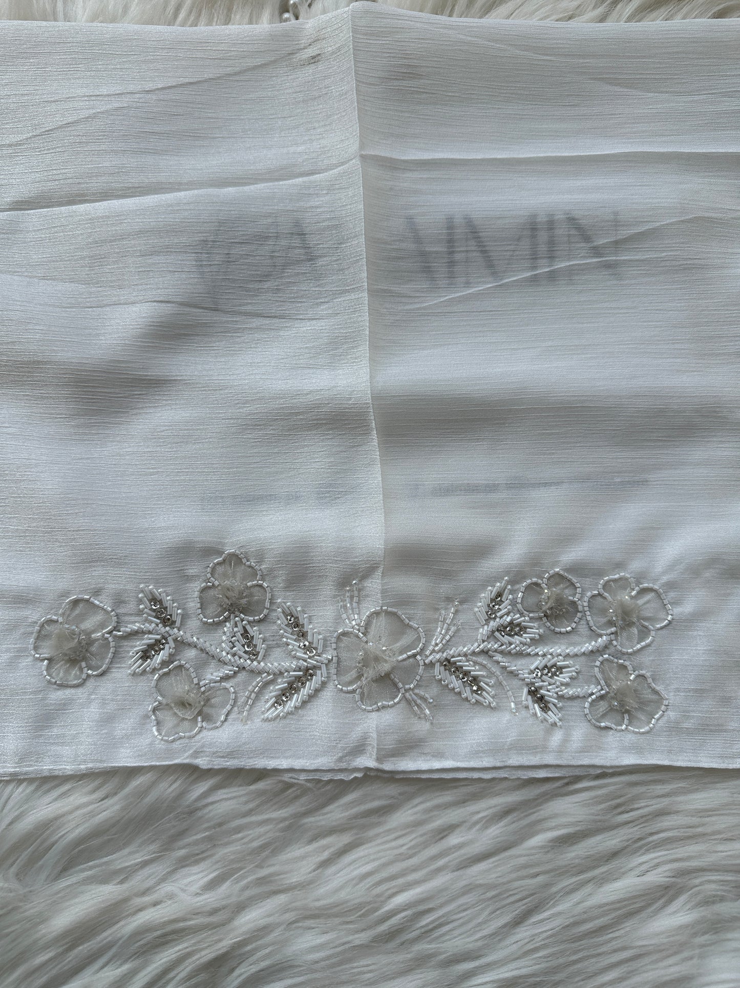 GUL E NOOR | FESTIVE PARTY WEAR LUXURY HANDWORK PURE WHITE