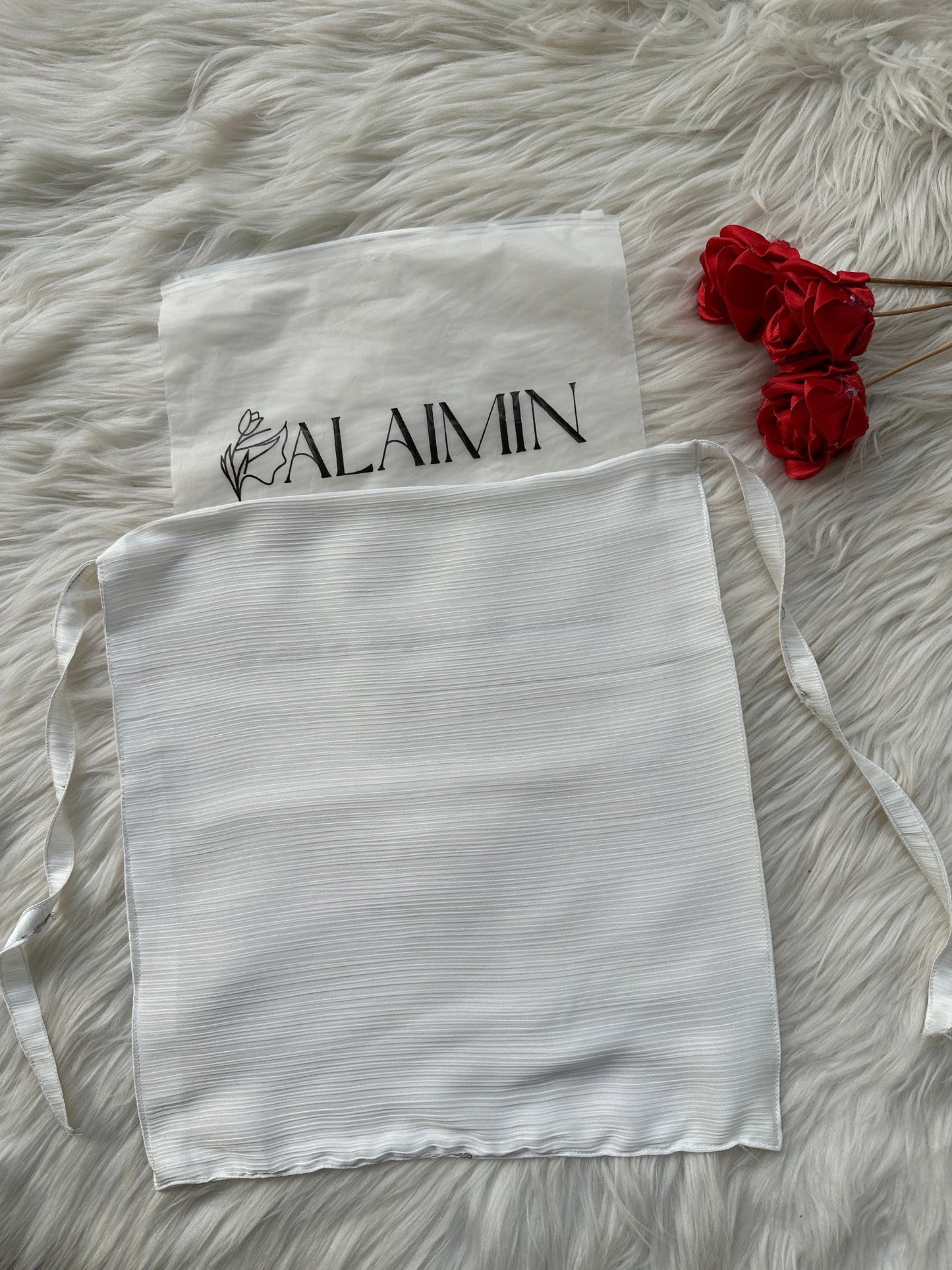 Silk Niqab | White
