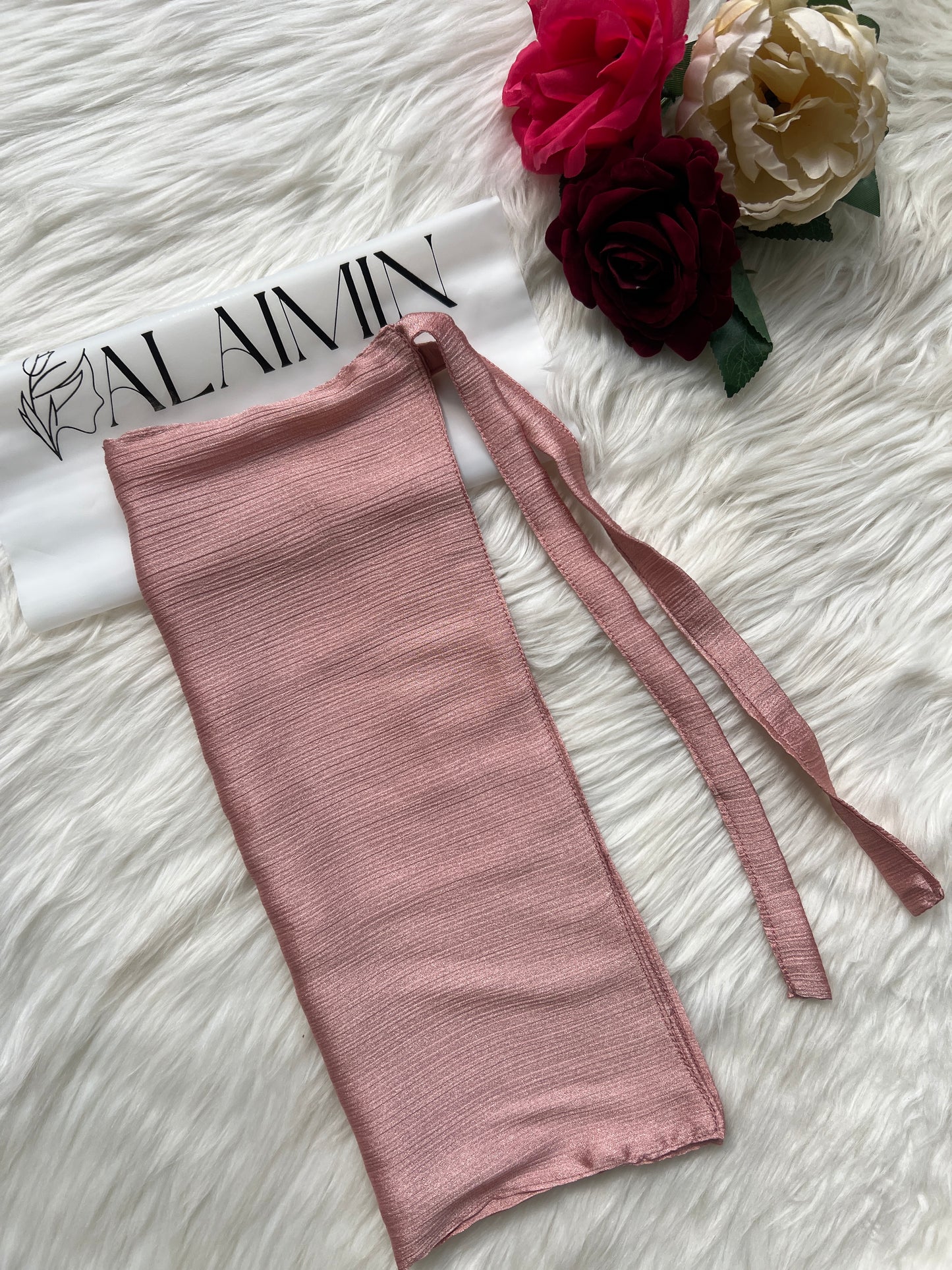 Silk Niqab | Rose Gold