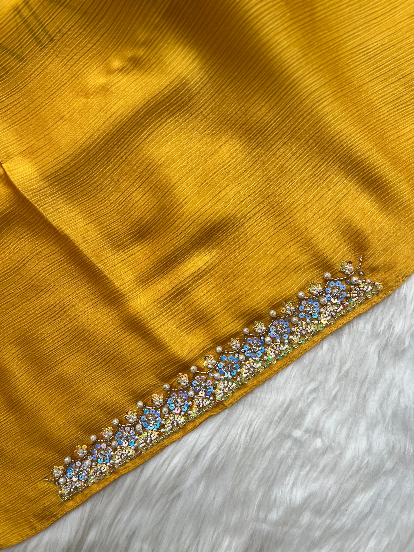 SHEHNAI | FESTIVE PARTY WEAR LUXURY HANDWORK YELLOW PARTY WEAR FOR WEDDINGS & EID