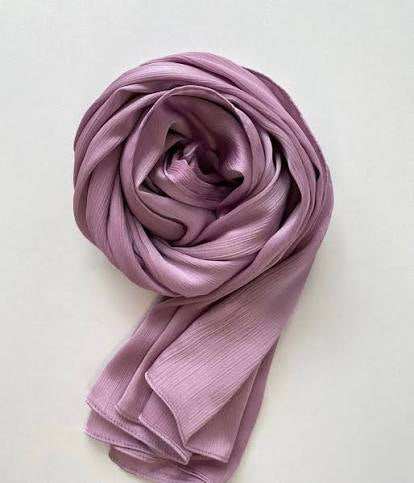 LILAC| PREMIUM CRINKLE SILK HIJABS