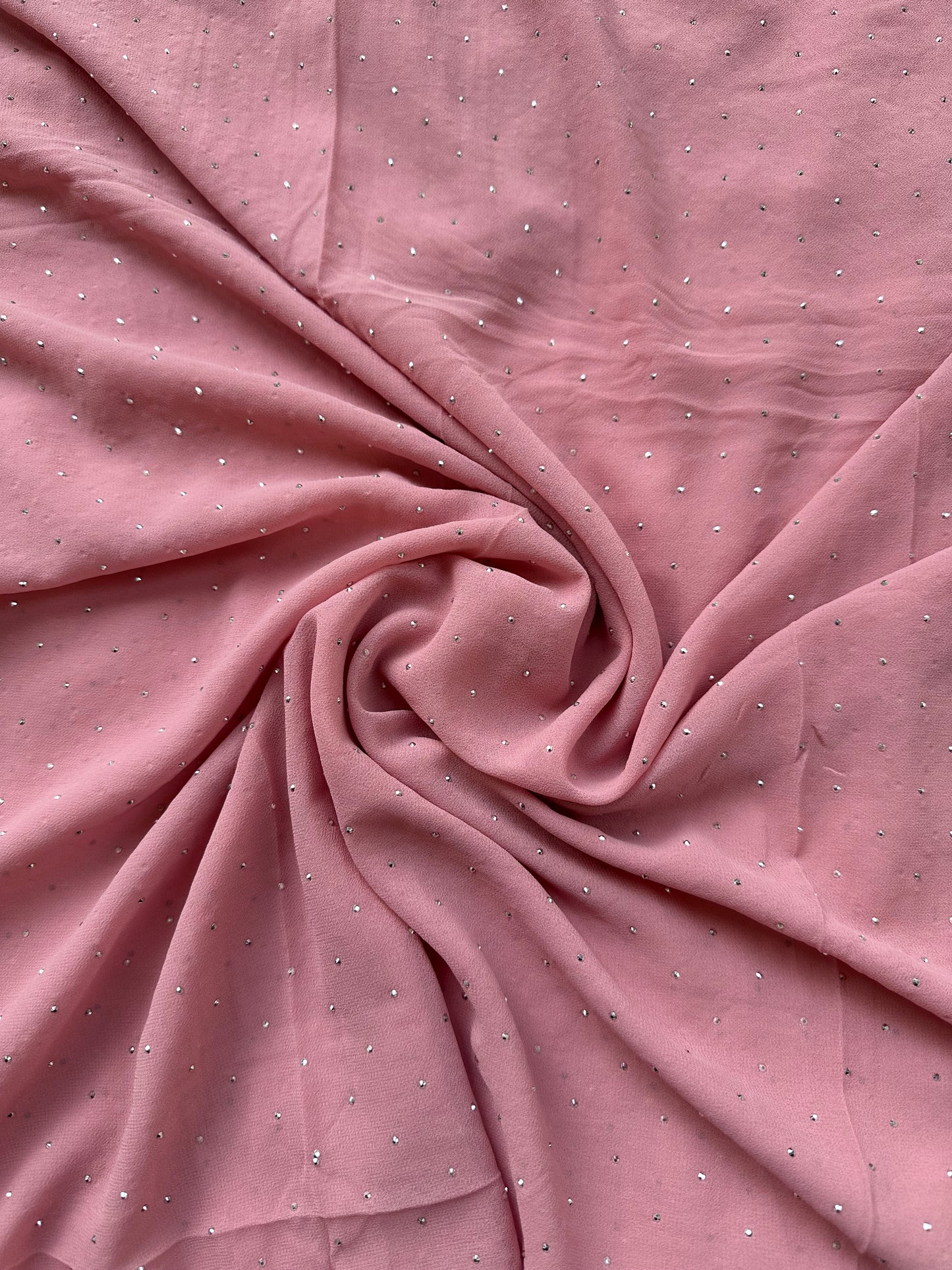 LIGHT PINK | RHINESTONE CHIFFON HIJAB
