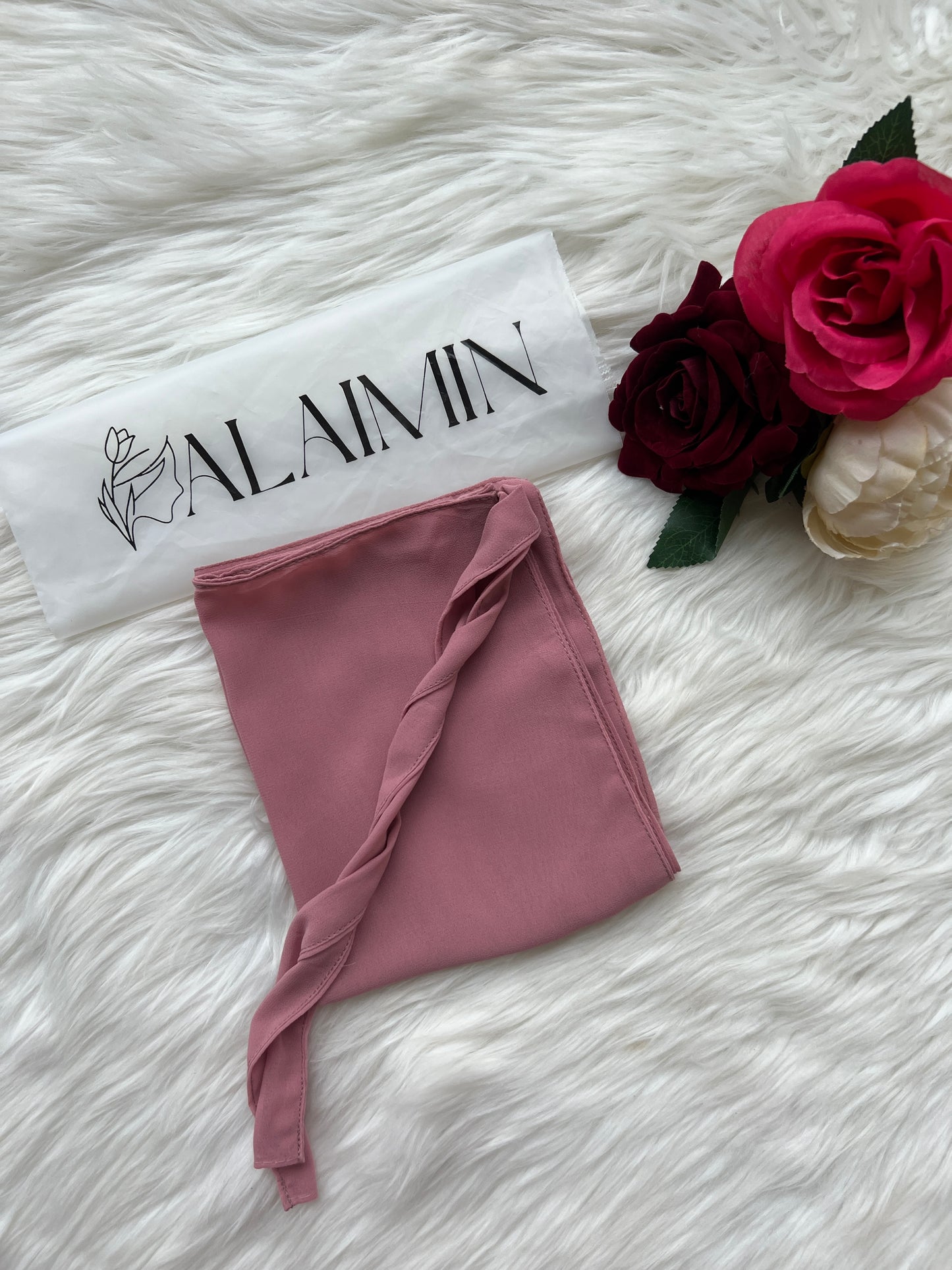 Chiffon Niqab | Pink