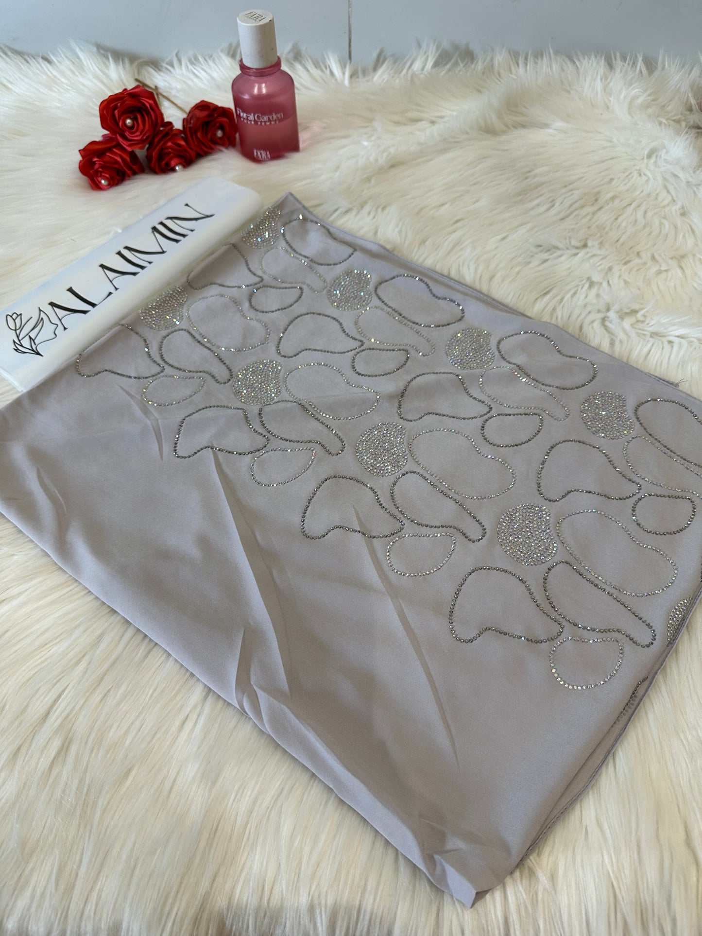 Light Grey Luxe Stone Hijab