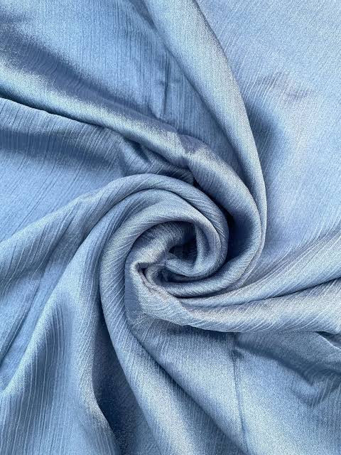 ICE BLUE| PREMIUM CRINKLE SILK HIJABS