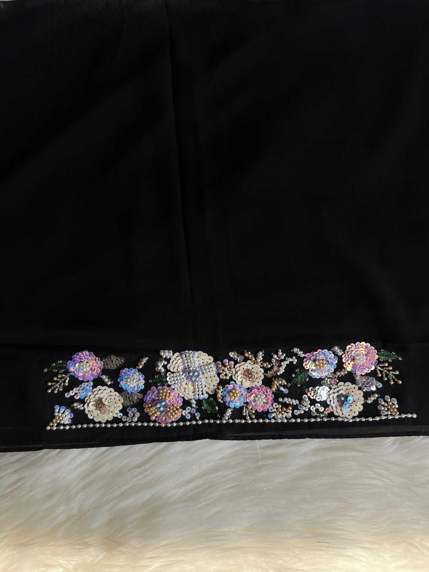 GUL E AFSHA | FESTIVE PARTY WEAR LUXURY HANDWORK BLACK HIJAB