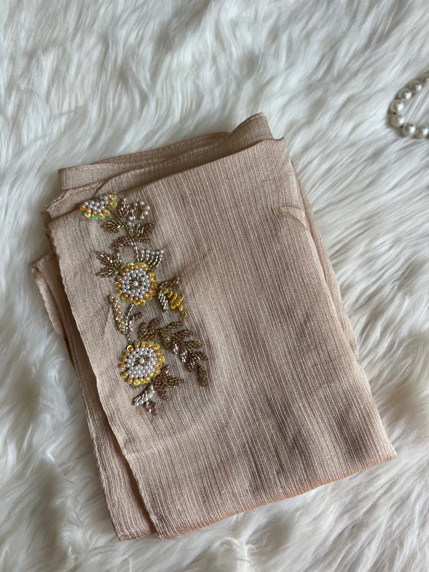 ZAREEN | FESTIVE PARTY WEAR LUXURY HANDWORK GOLDEN HIJAB