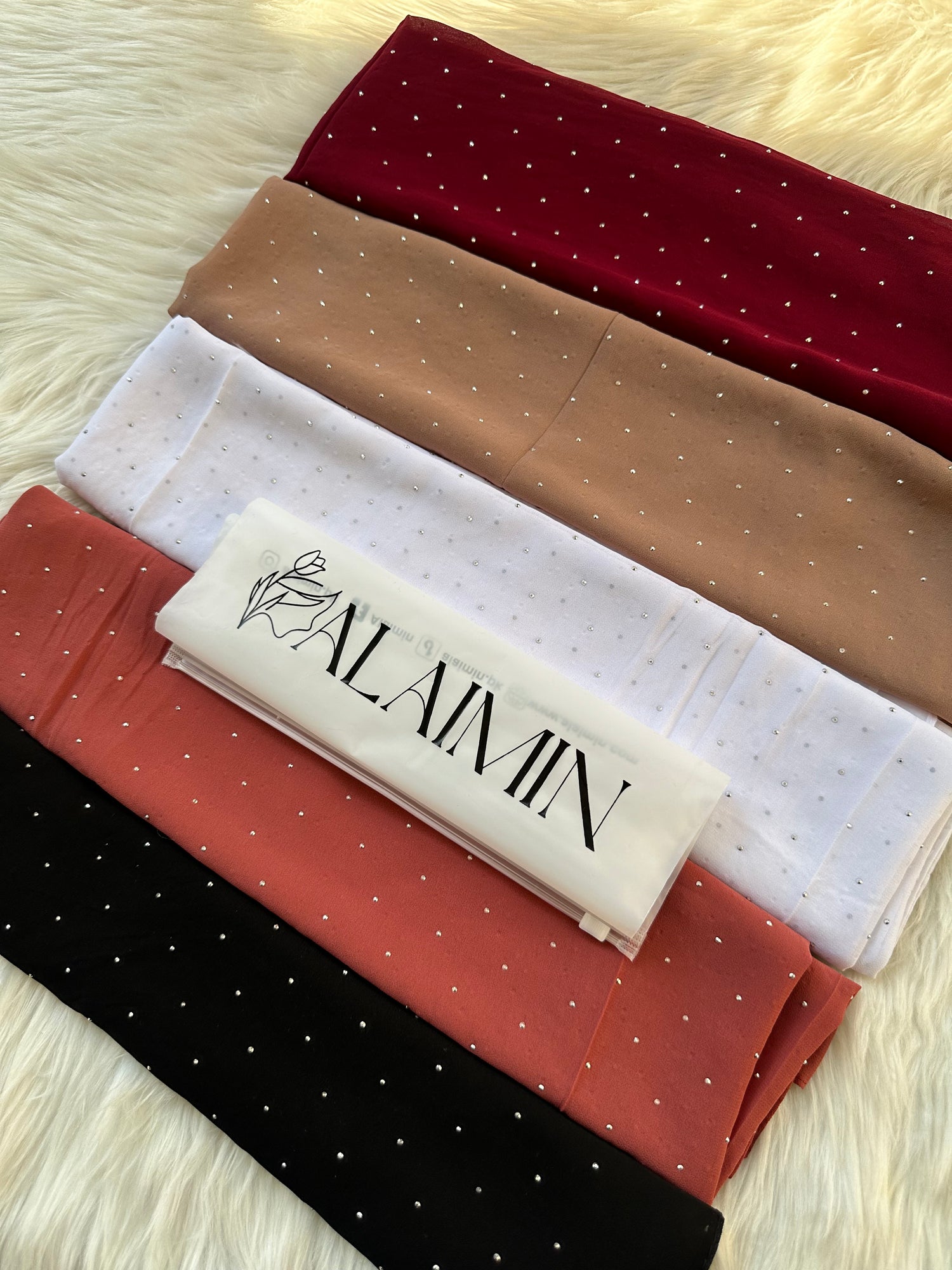 RHINESTONE PREMIUM CHIFFON HIJABS