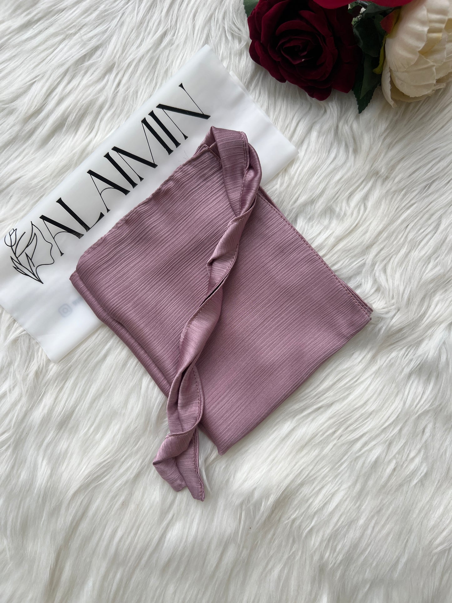 Silk Niqab | Lilac purple