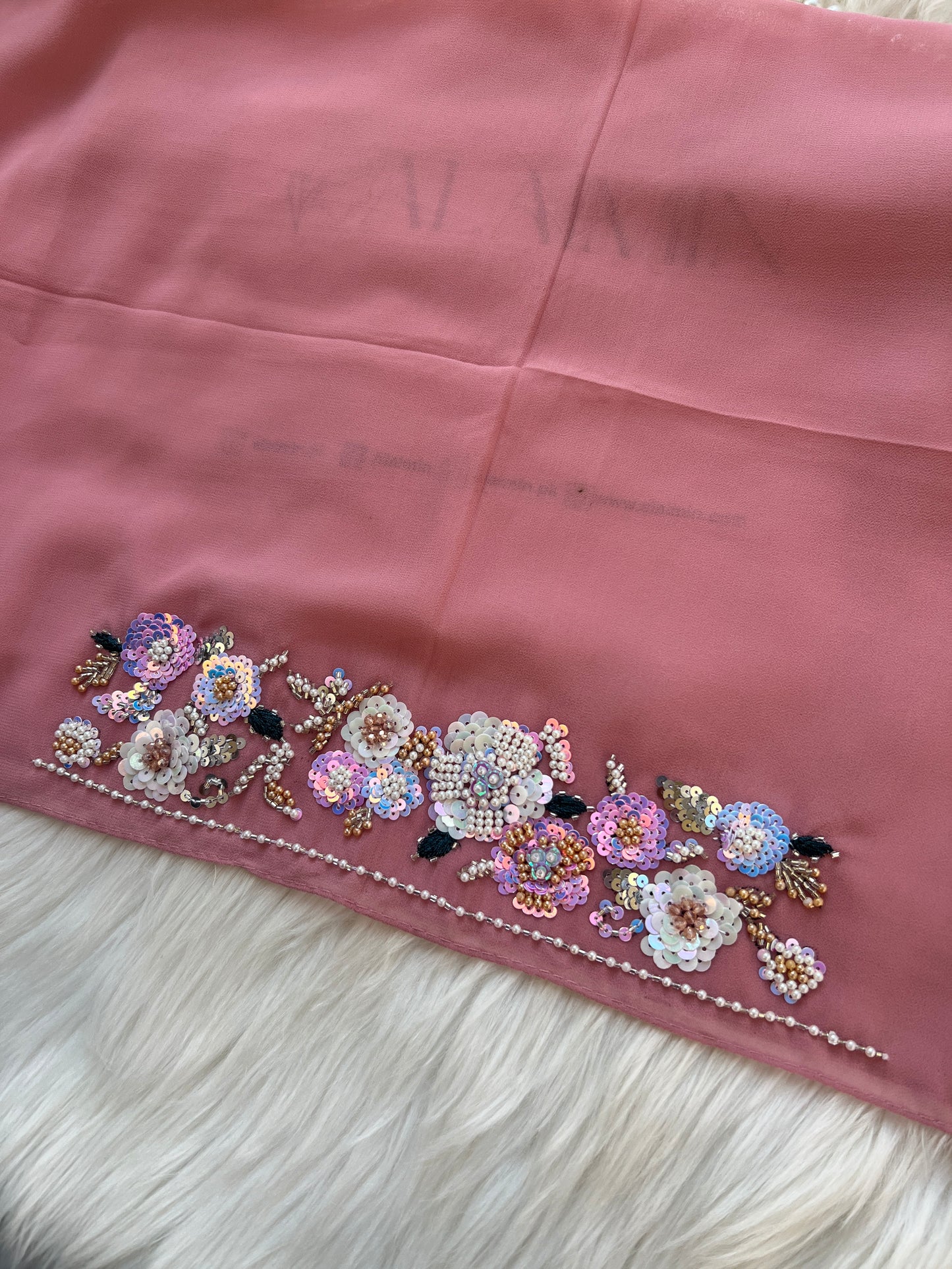 GUL E AFSHA | FESTIVE PARTY WEAR LUXURY HANDWORK ROSE DUST PARTY WEAR FOR WEDDINGS & EID