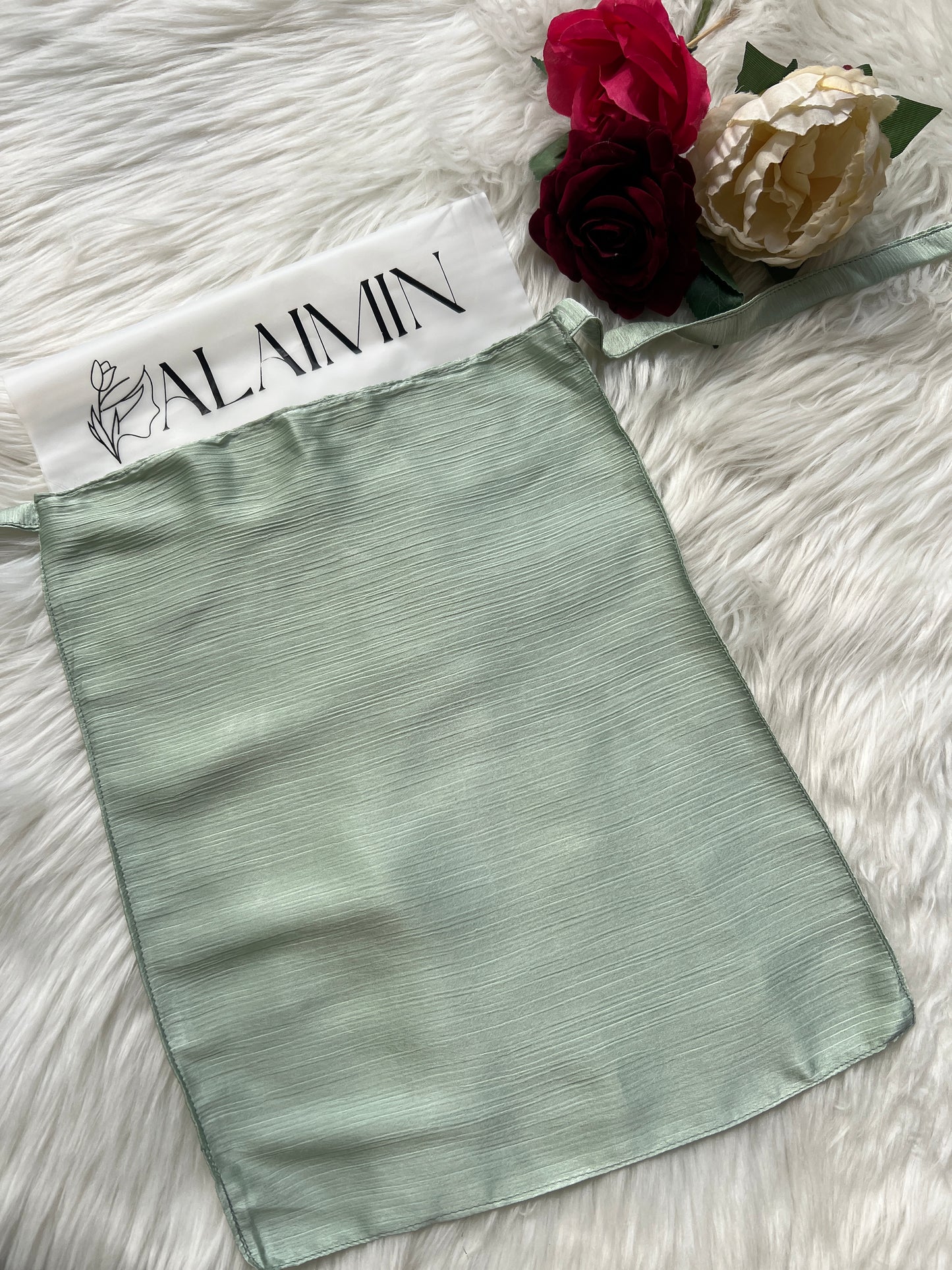 Silk Niqab | Mint Green