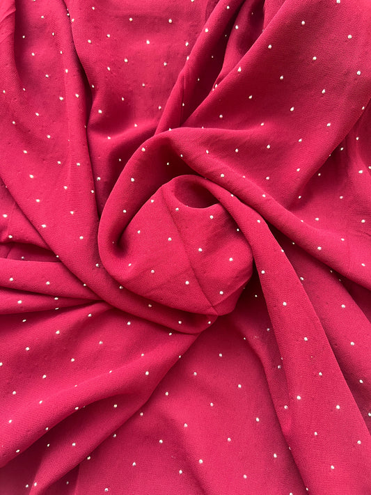 RUBY RED | RHINESTONE HIJAB