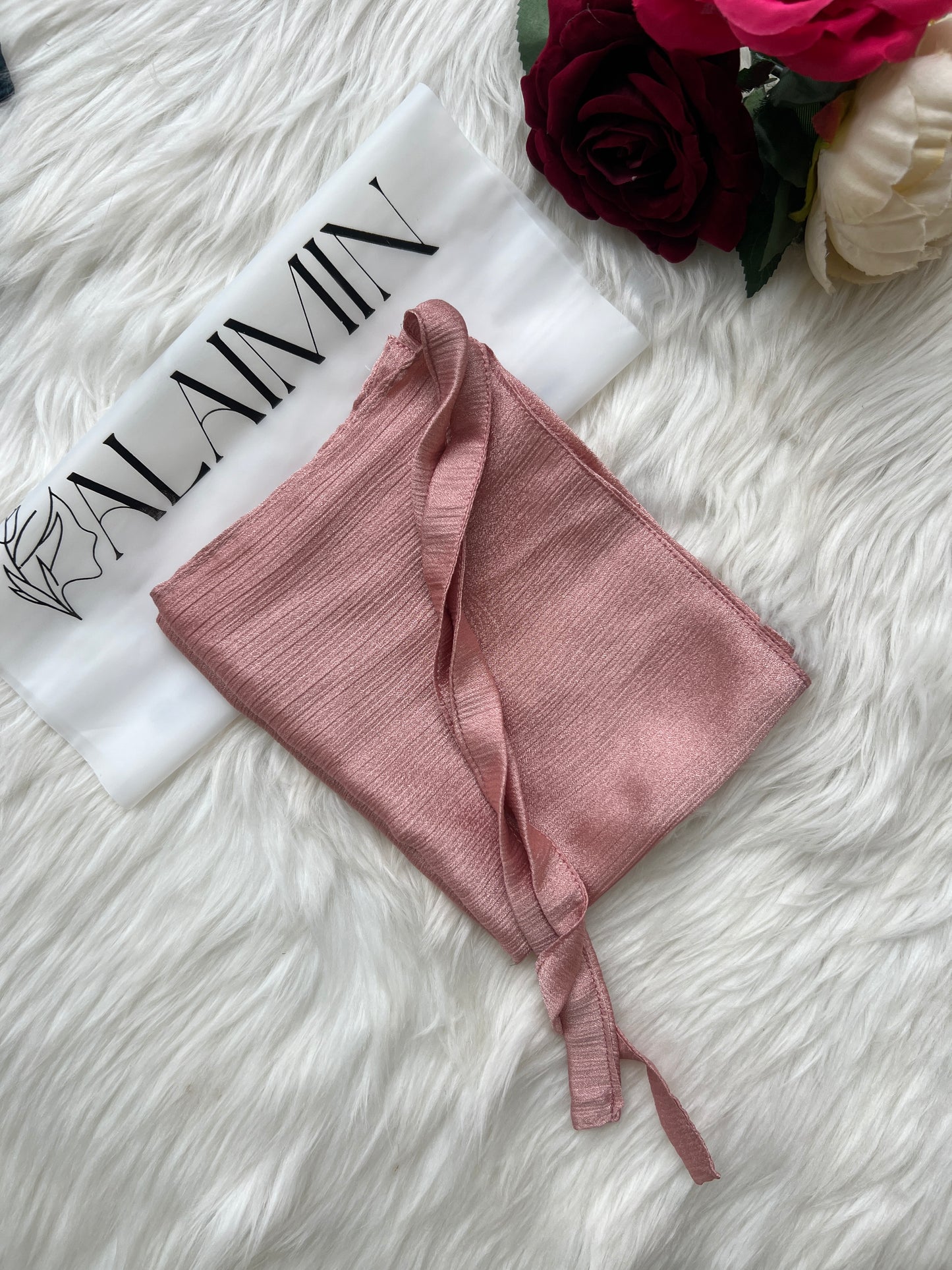 Silk Niqab | Rose Gold