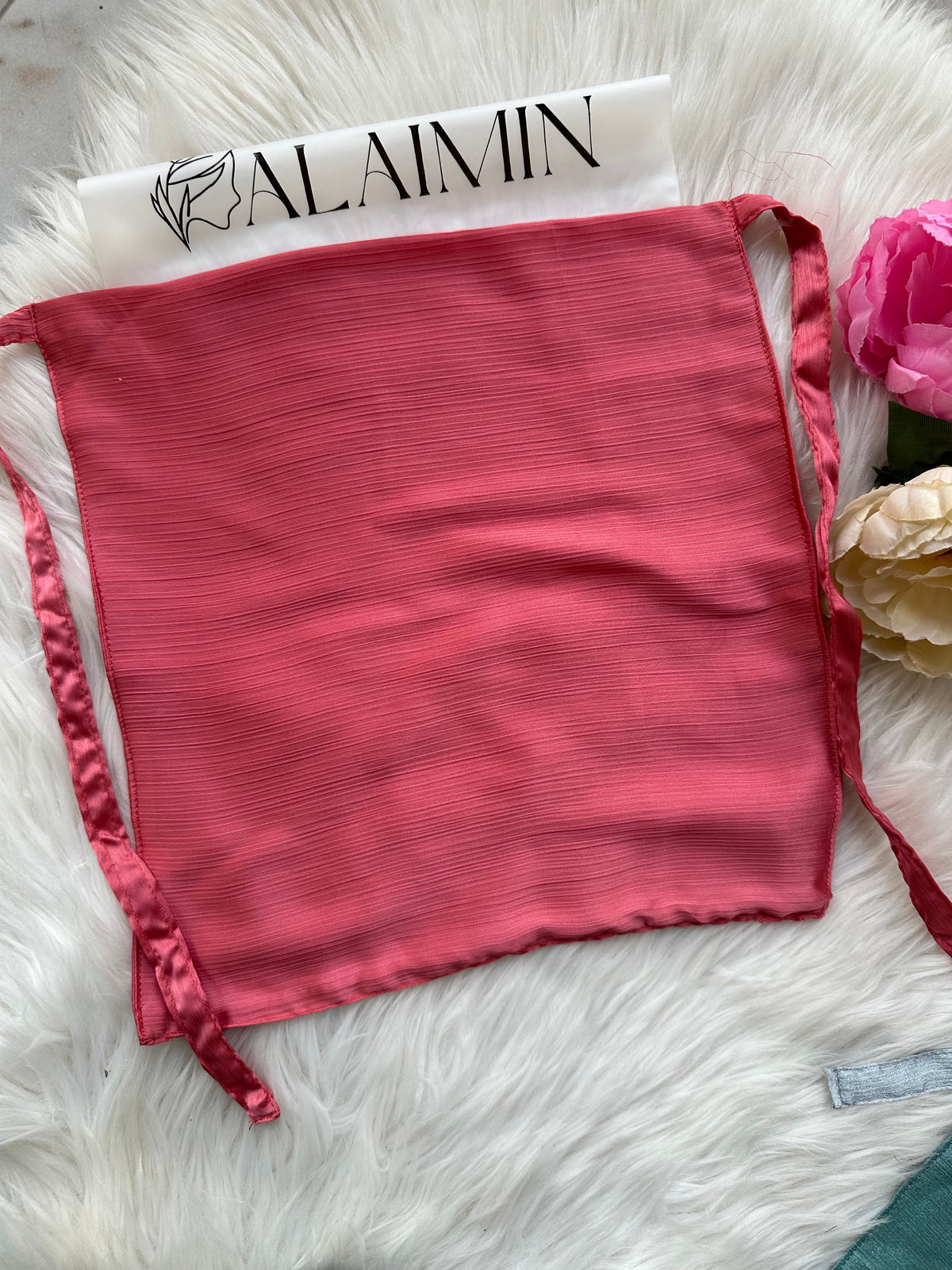 Silk Niqab | Dark Pink