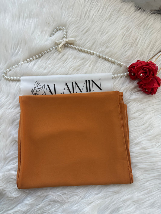 BURNT ORANGE MUSTARD | PREMIUM GEORGETTE HIJAB