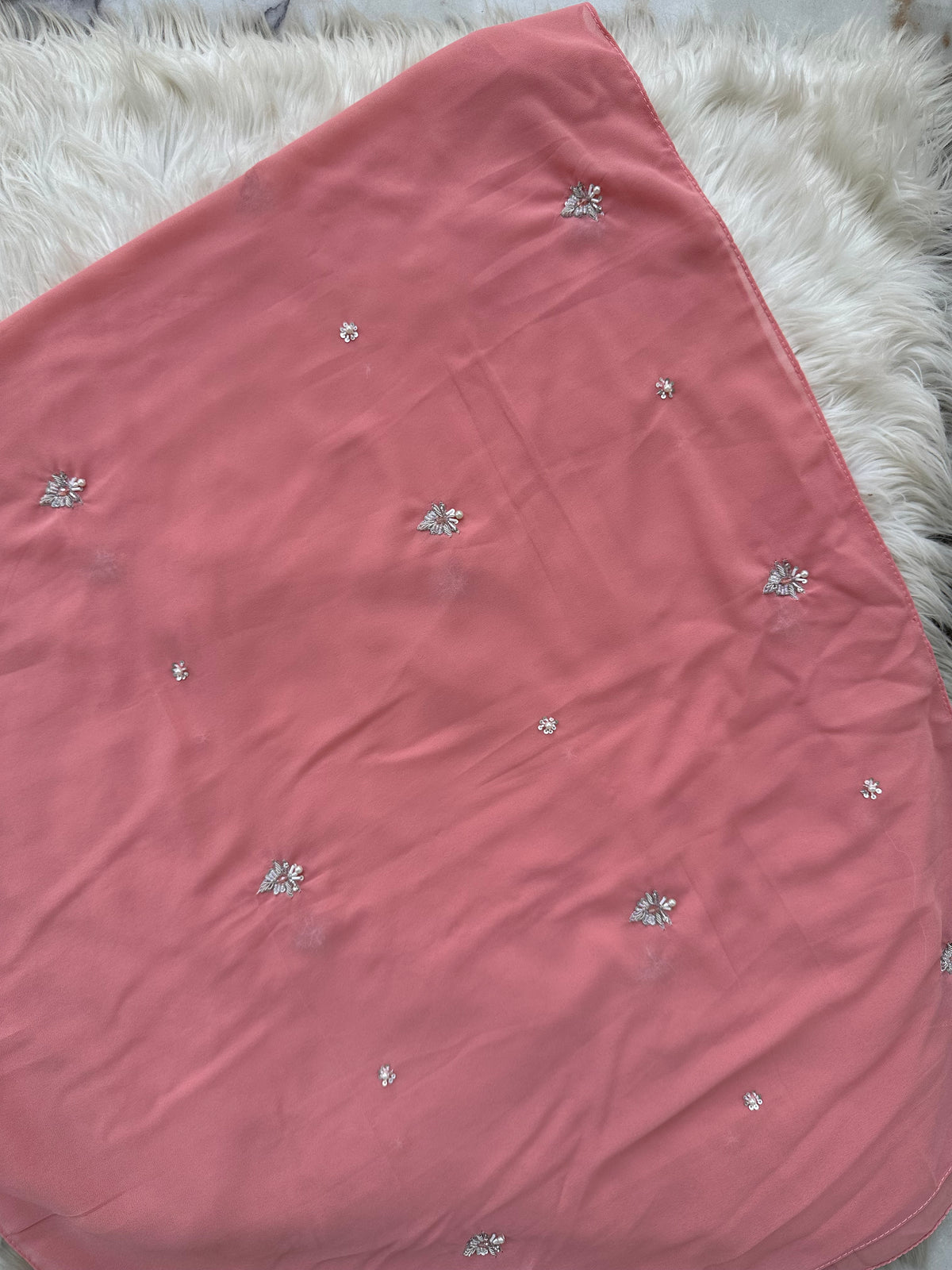 Gulbahar | Baby Pink | Signature All-Over Floral Hijab