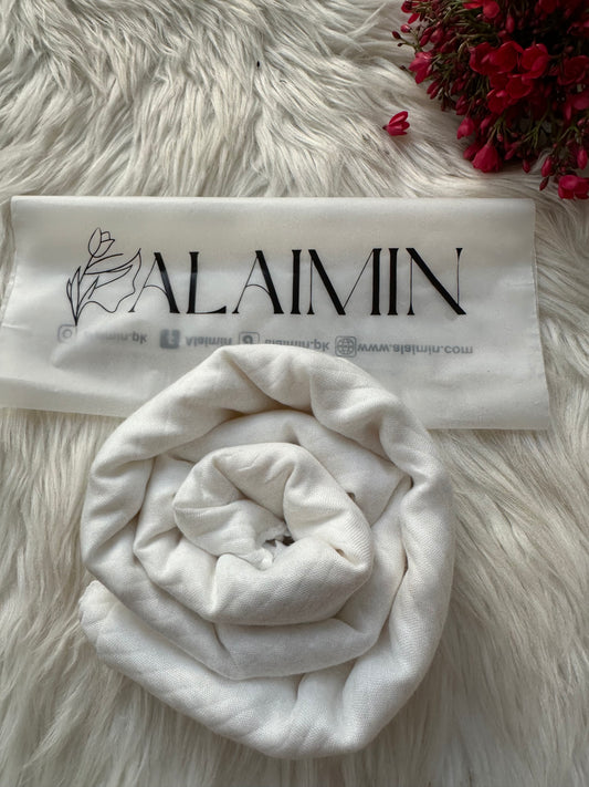 White Cotton Crush Hijab