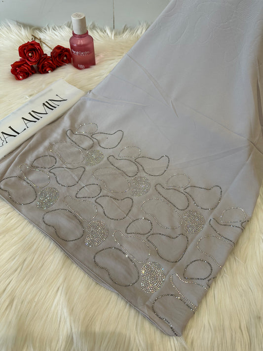 Light Grey Luxe Stone Hijab