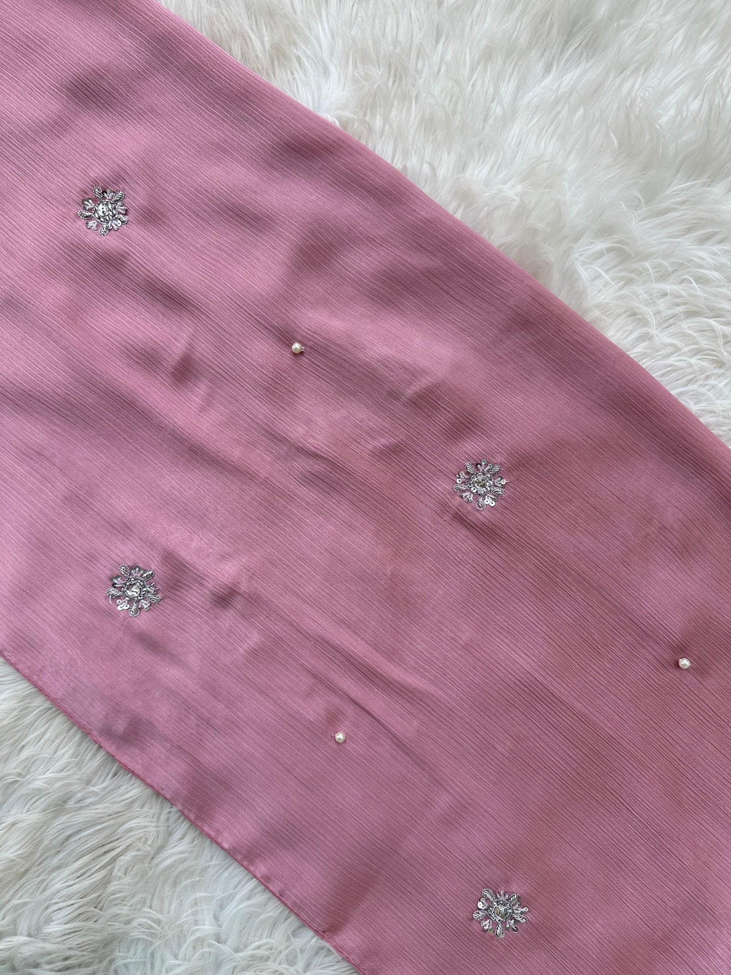 Bahar-e-Gul | True Pink | Signature All-Over Floral Hijab
