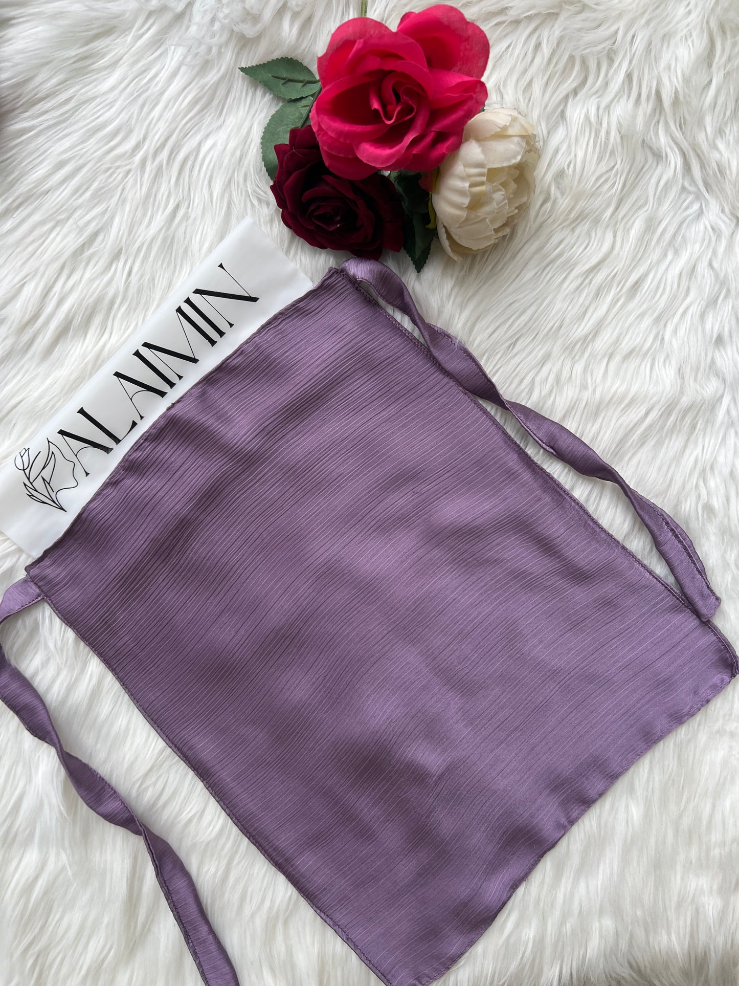 Silk Niqab | Muave purple