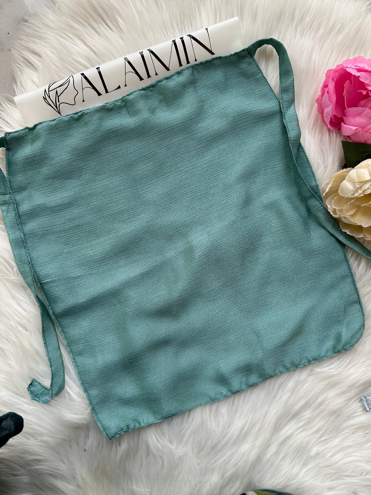 Silk Niqab | Aqua Sea Green