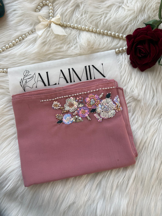 GUL E AFSHA | FESTIVE PARTY WEAR LUXURY HANDWORK ROSE DUST PARTY WEAR FOR WEDDINGS & EID