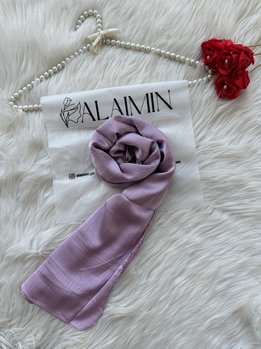 LILAC| PREMIUM CRINKLE SILK HIJABS