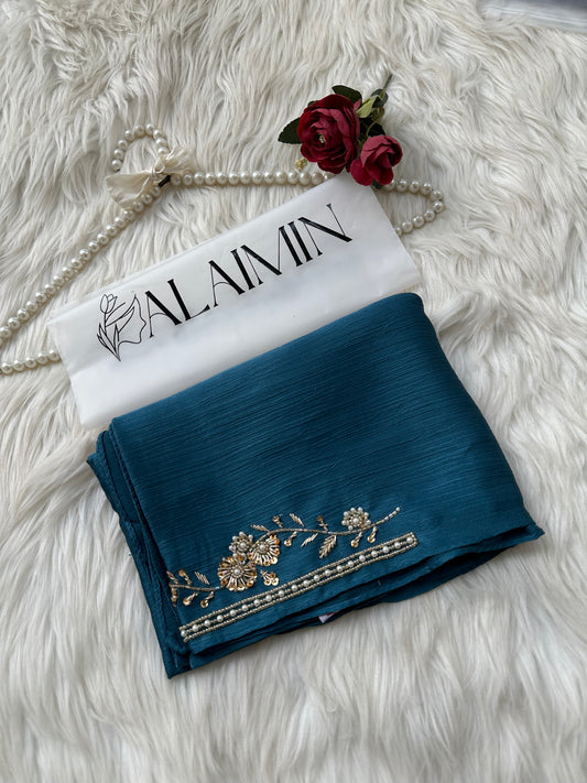 SHAM E SITARA | FESTIVE PARTY WEAR LUXURY HANDWORK ZINC HIJAB