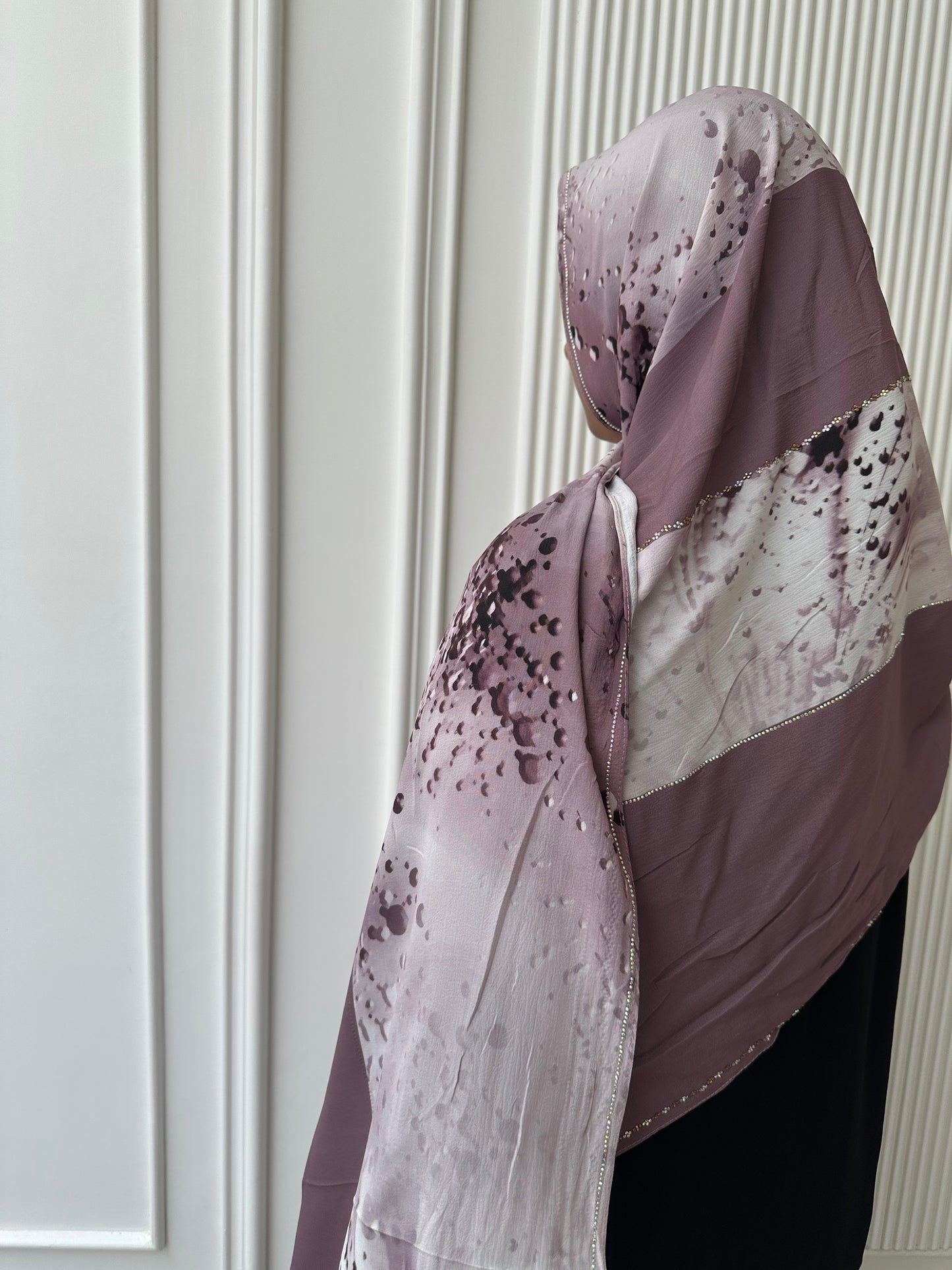 PURPLE BLUSH | LUXE SOFT RHINESTONE TURKISH HIJAB