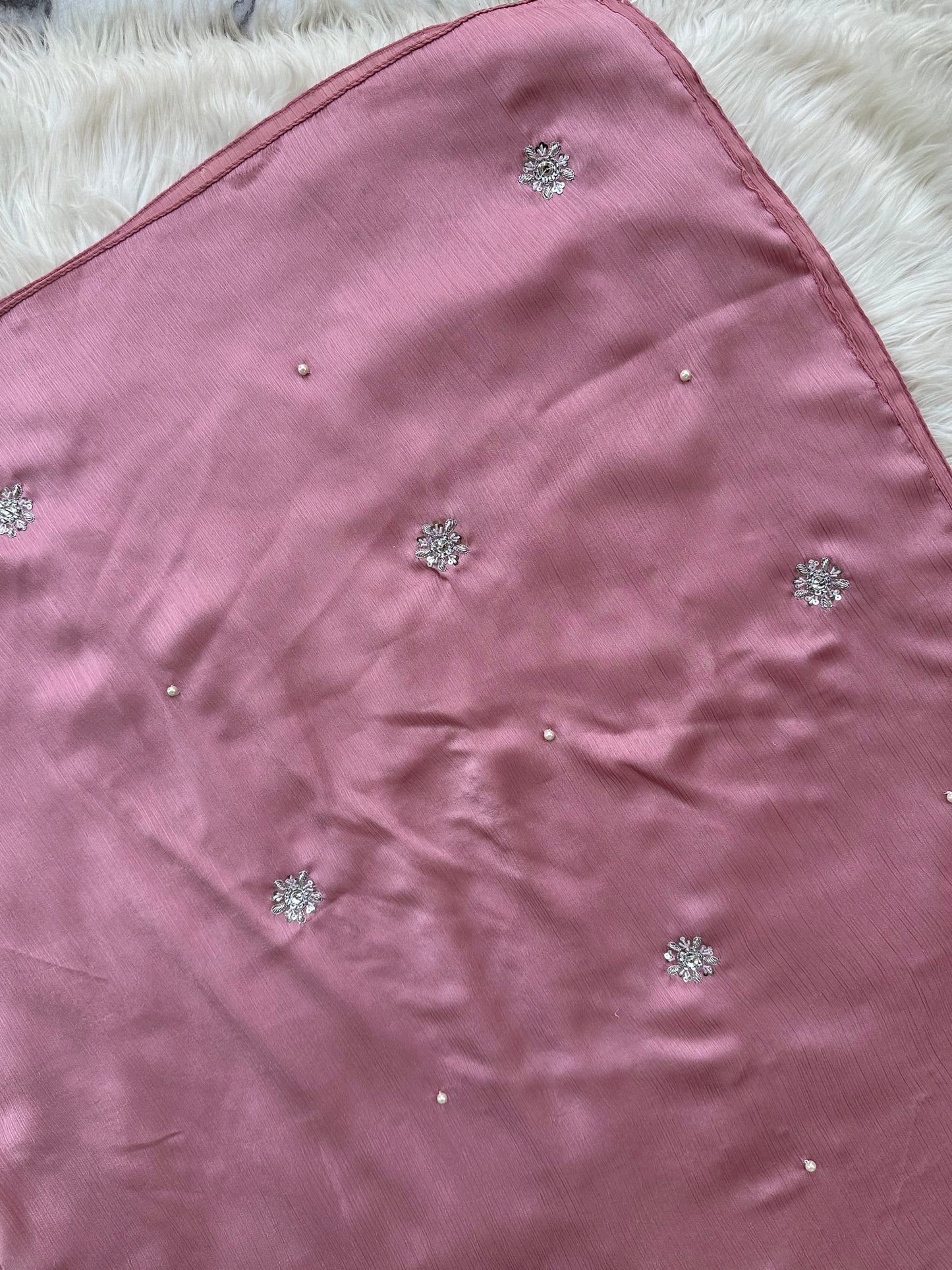 Bahar-e-Gul | True Pink | Signature All-Over Floral Hijab