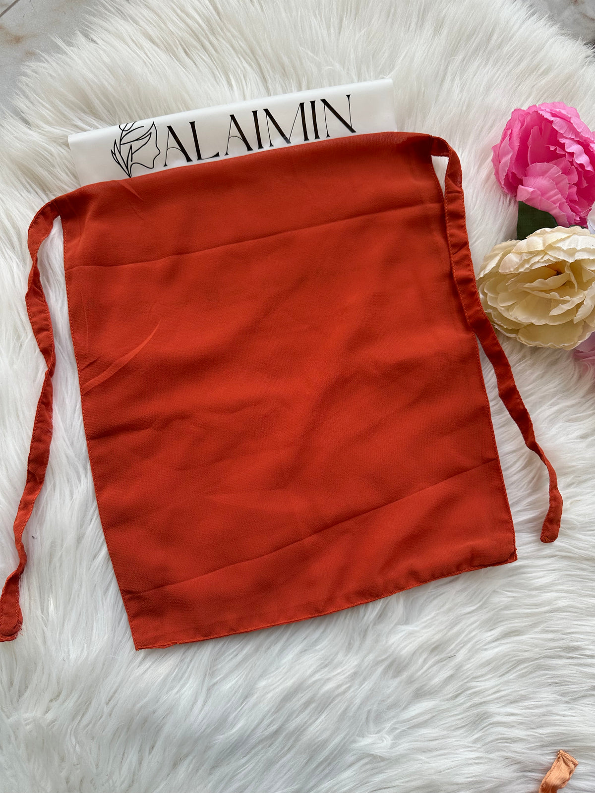 Chiffon Niqab | Rust Orange