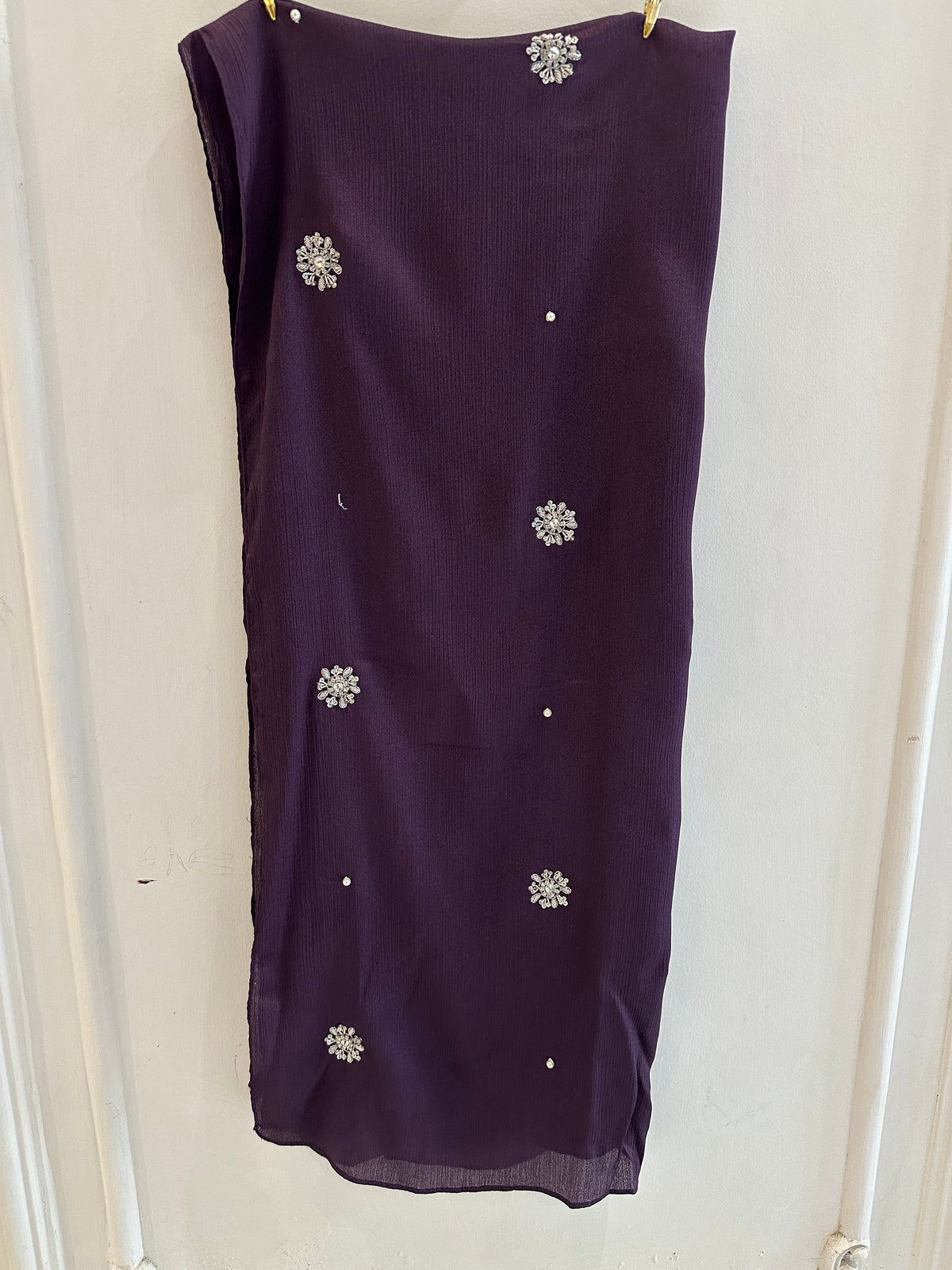 Bahar-e-Gul | Purple| Signature All-Over Floral Hijab