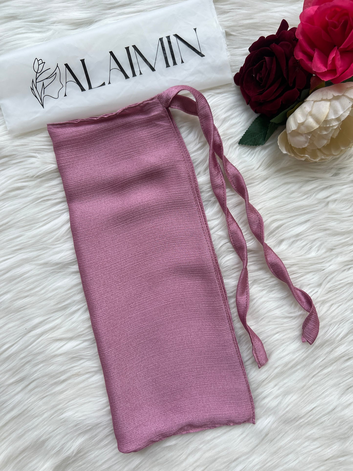 Silk Niqab | Purple Mauve