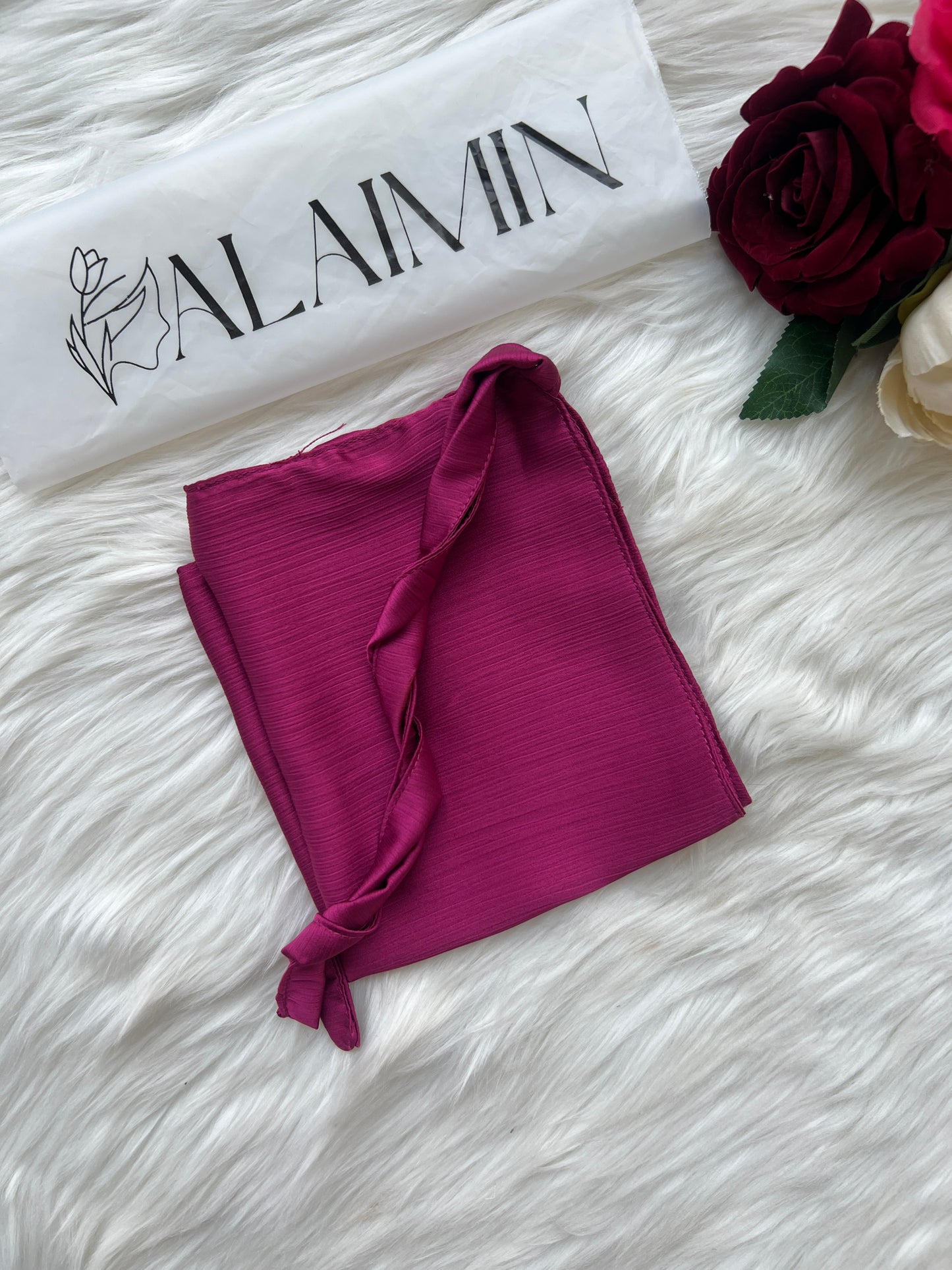 Silk Niqab | Shocking Pink