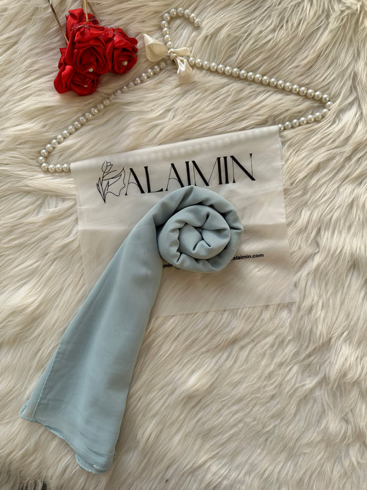 GREY BLUE |PREMIUM GEORGETTE HIJAB
