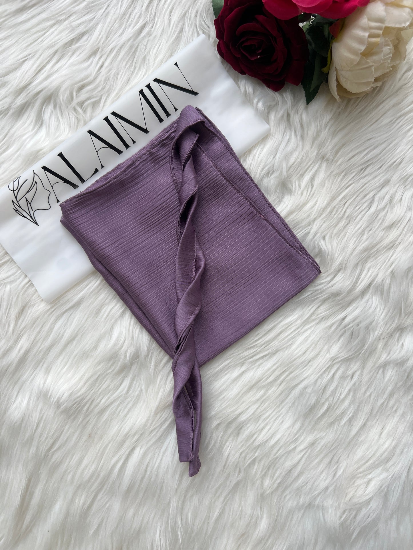 Silk Niqab | Muave purple