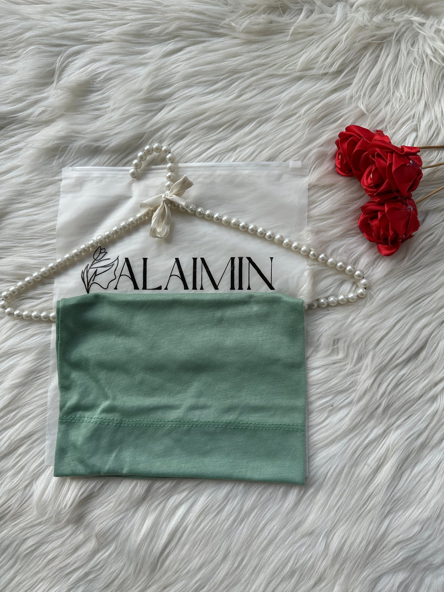 High-Quality Hijab Tube Cap Green