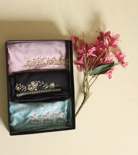 FESTIVE HIJAB GIFTING BUNDLE |ARZOO FESTIVE TRIO