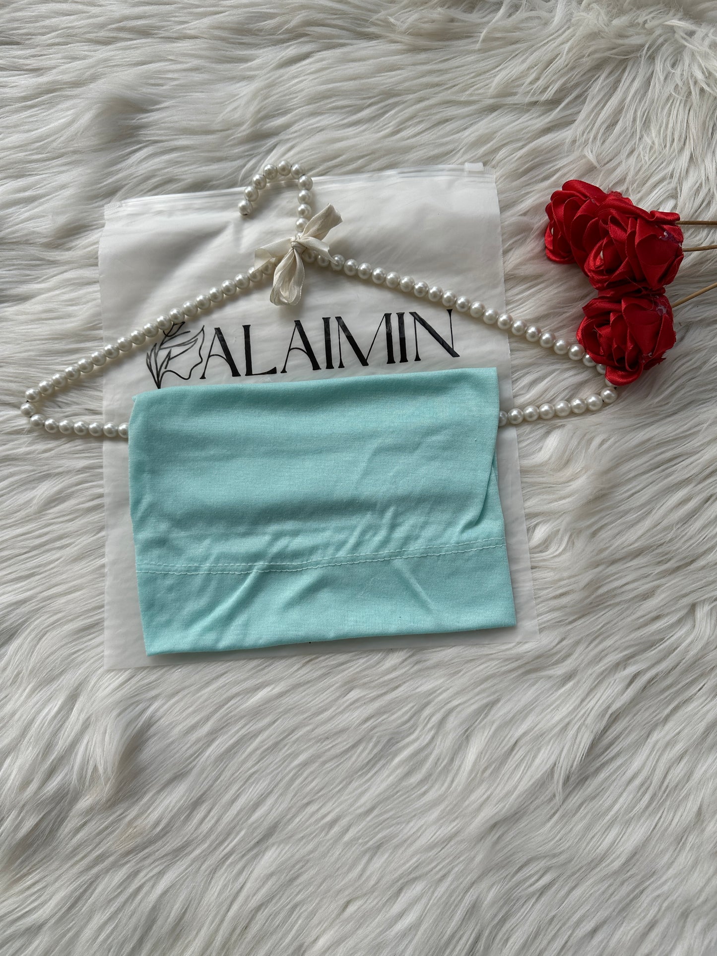 High-Quality Hijab Tube Cap Aqua