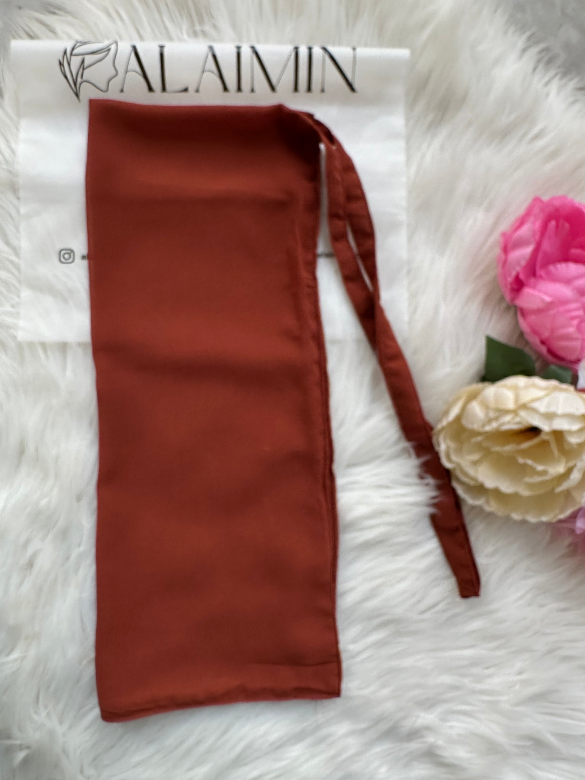 Chiffon Niqab | Rust Brown