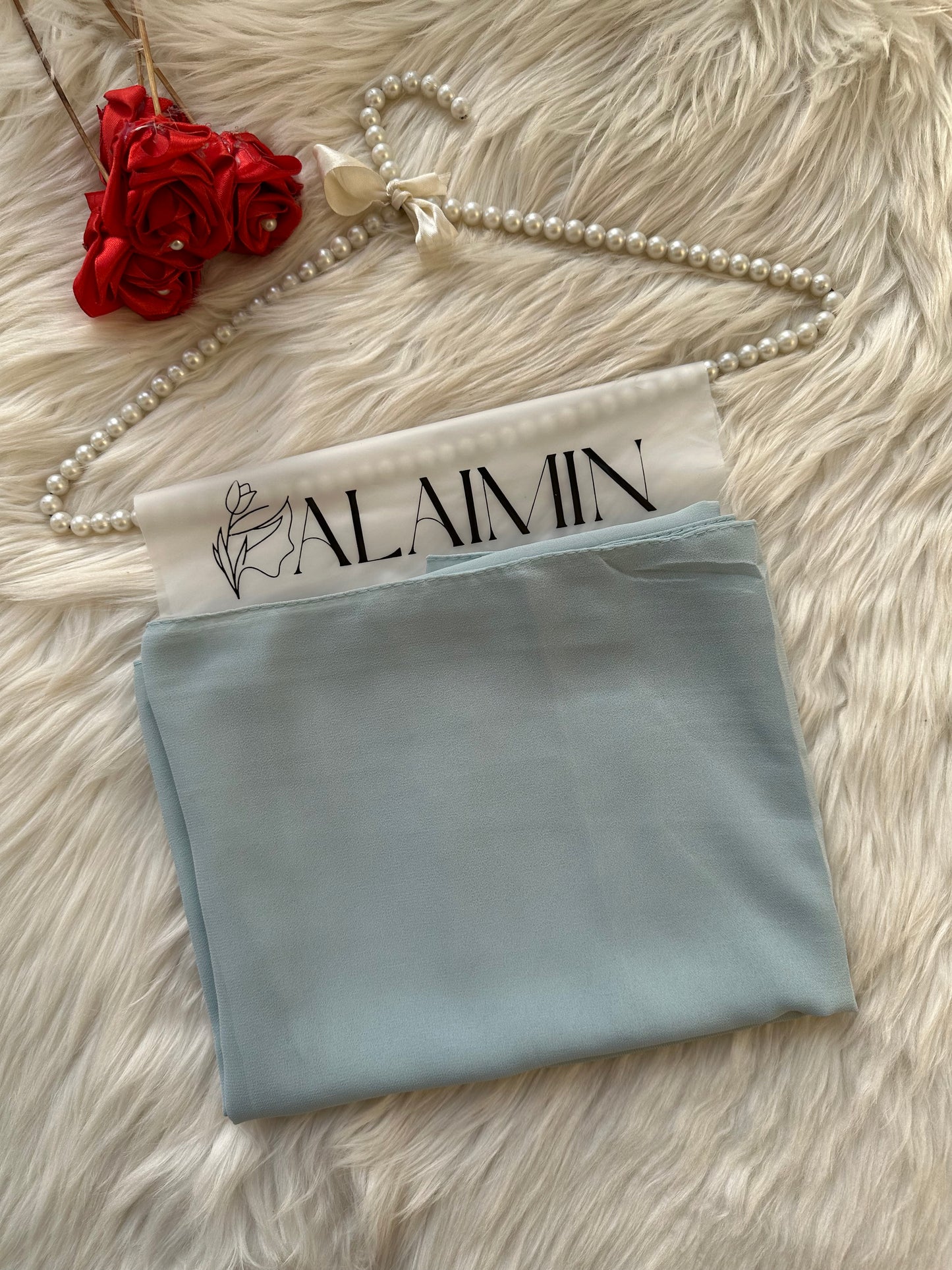 GREY BLUE |PREMIUM GEORGETTE HIJAB