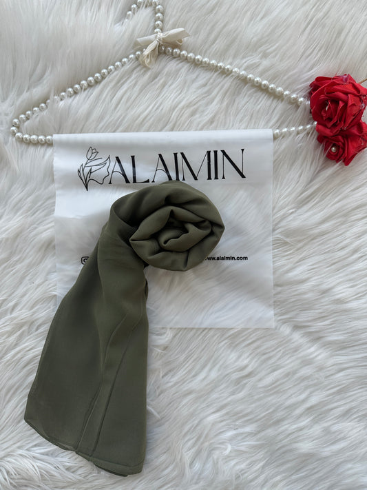 OLIVE GREEN|PREMIUM GEORGETTE HIJAB
