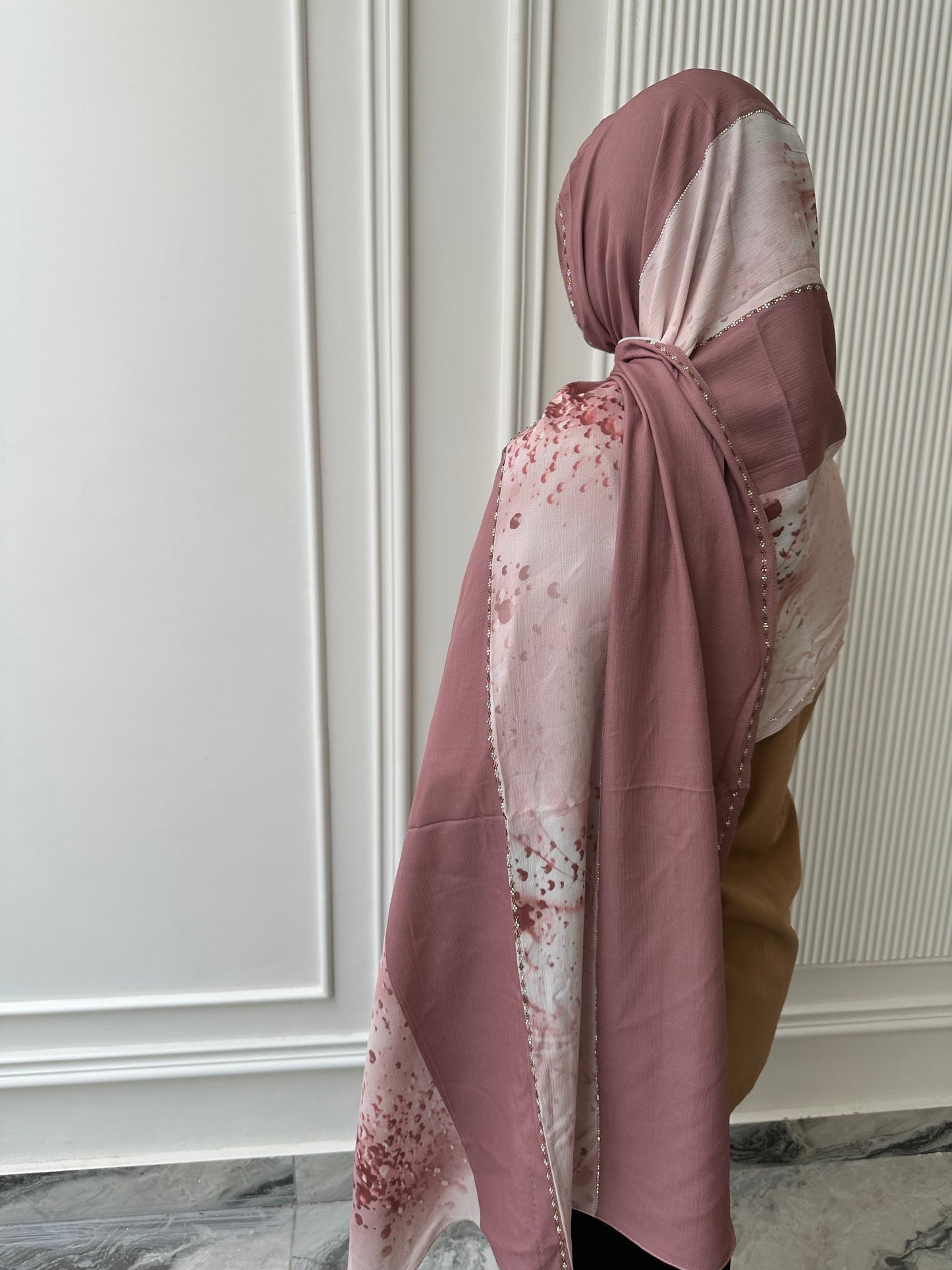 SUNSET BLUSH | LUXE SOFT RHINESTONE TURKISH HIJAB