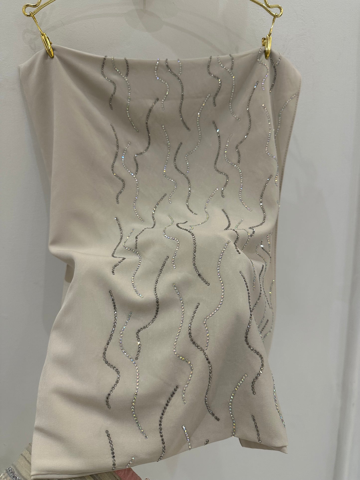 Sand Beige Premium Fancy Stone Hijab
