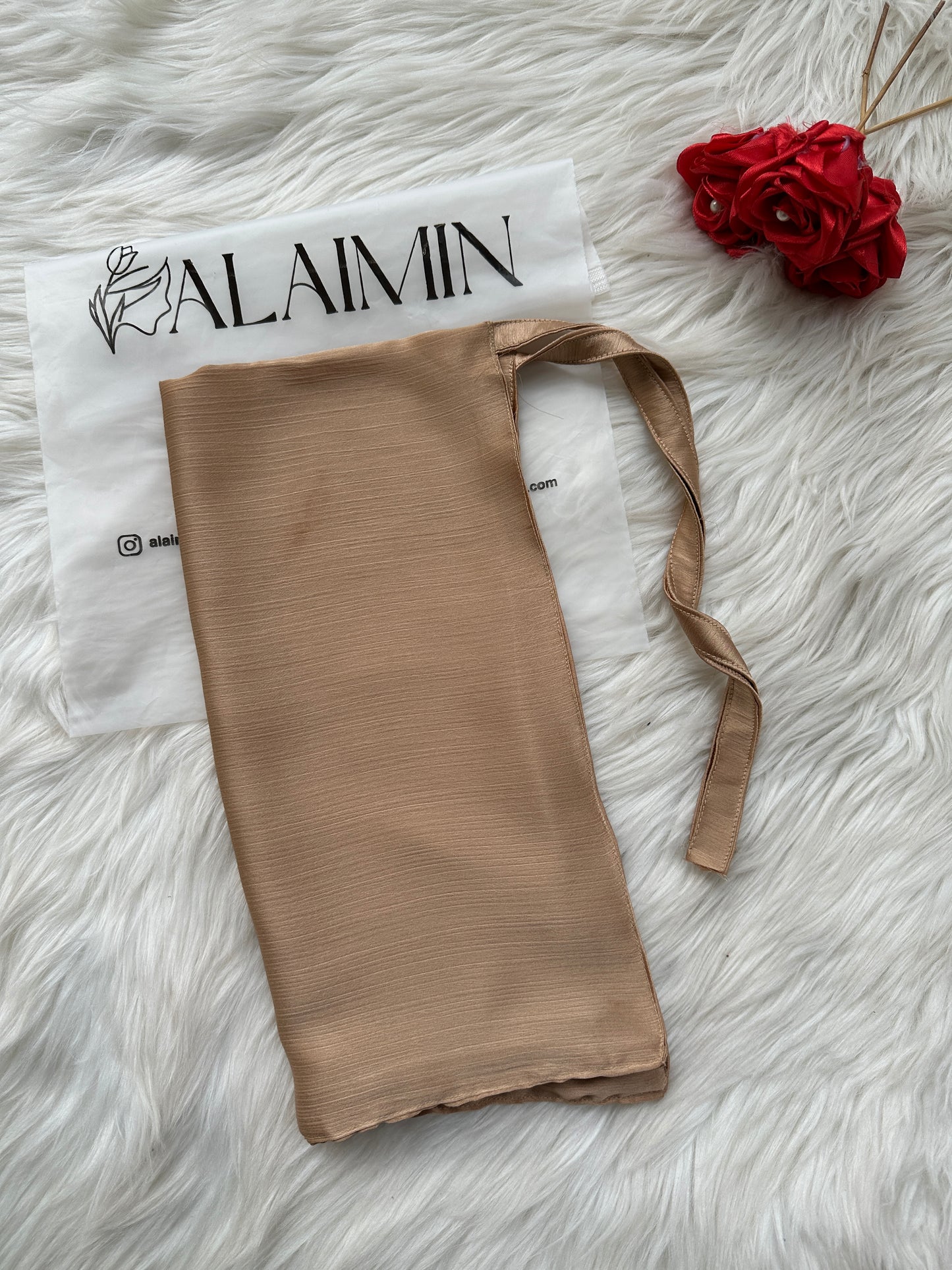 Silk Niqab | Golden