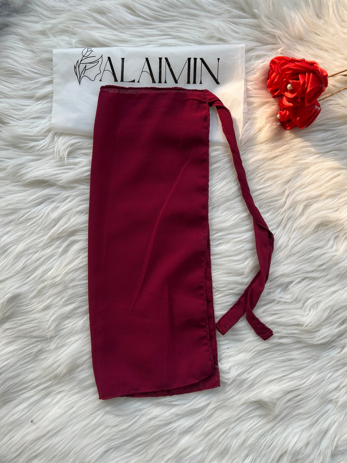 Chiffon Niqab | Mulberry Maroon