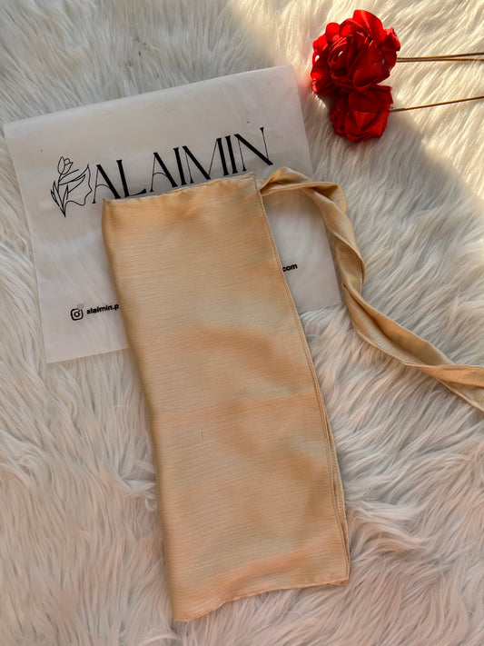 Silk Niqab | Golden Beige