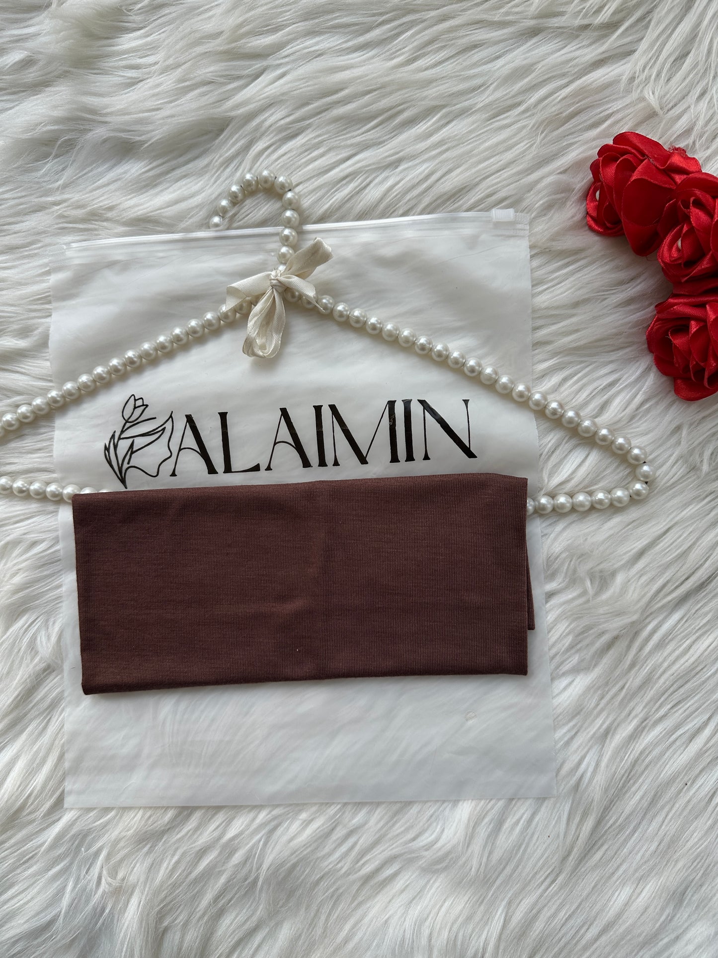 High-Quality Hijab Tube Cap Brown