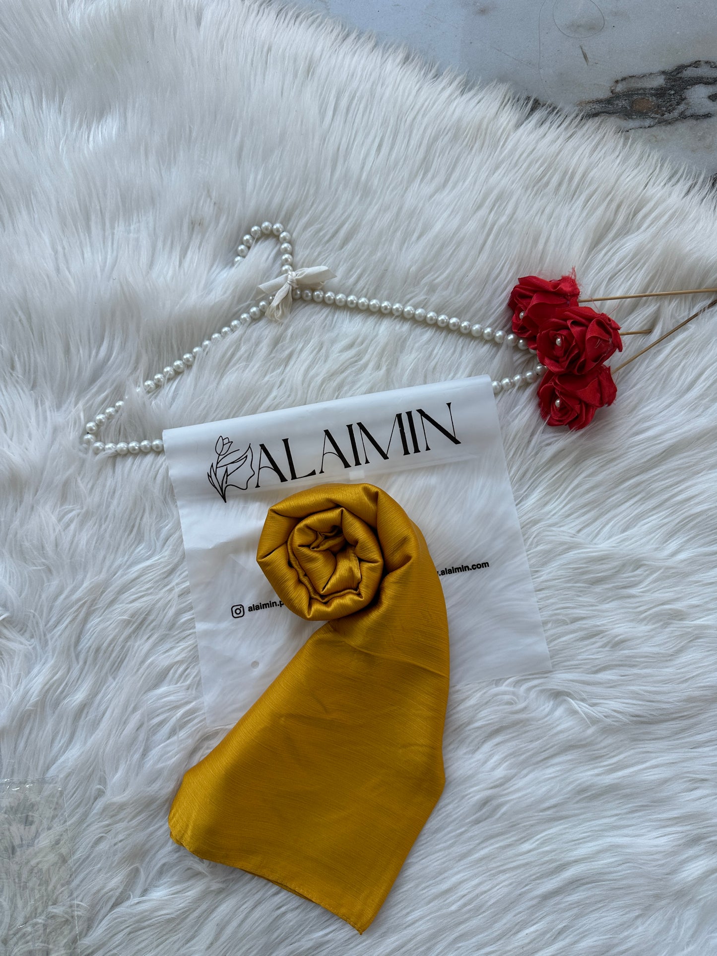 YELLOW| PREMIUM CRINKLE SILK HIJABS