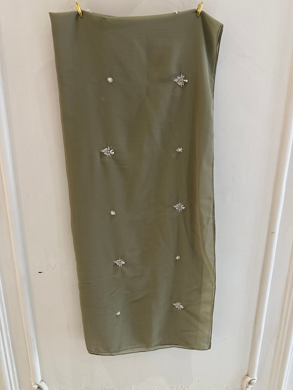 Gulbahar | Sage Green | Signature All-Over Floral Hijab